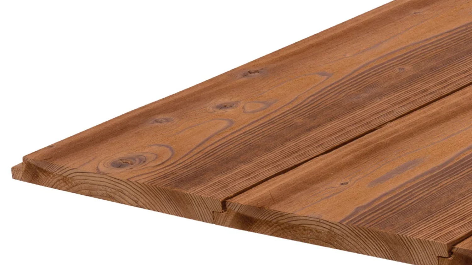 LUNA Layer Fassadenprofil* Thermofichte brushed, 19x188mm, Länge 3,90m, Wechselfalz, A-Sort.