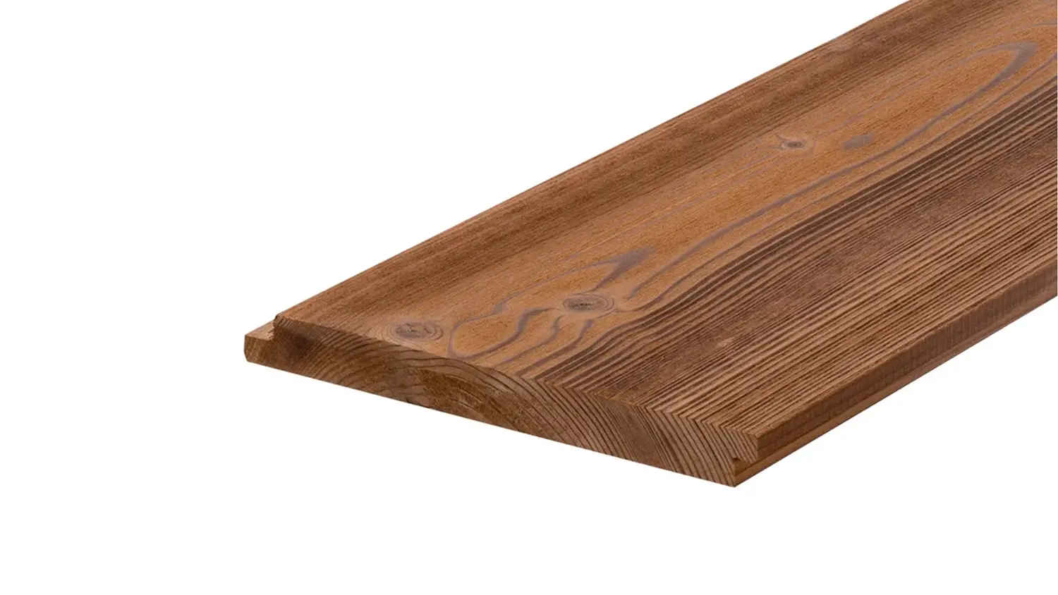 LUNA Layer Fassadenprofil* Thermofichte brushed, 19x188mm, Länge 3,90m, Wechselfalz, A-Sort.