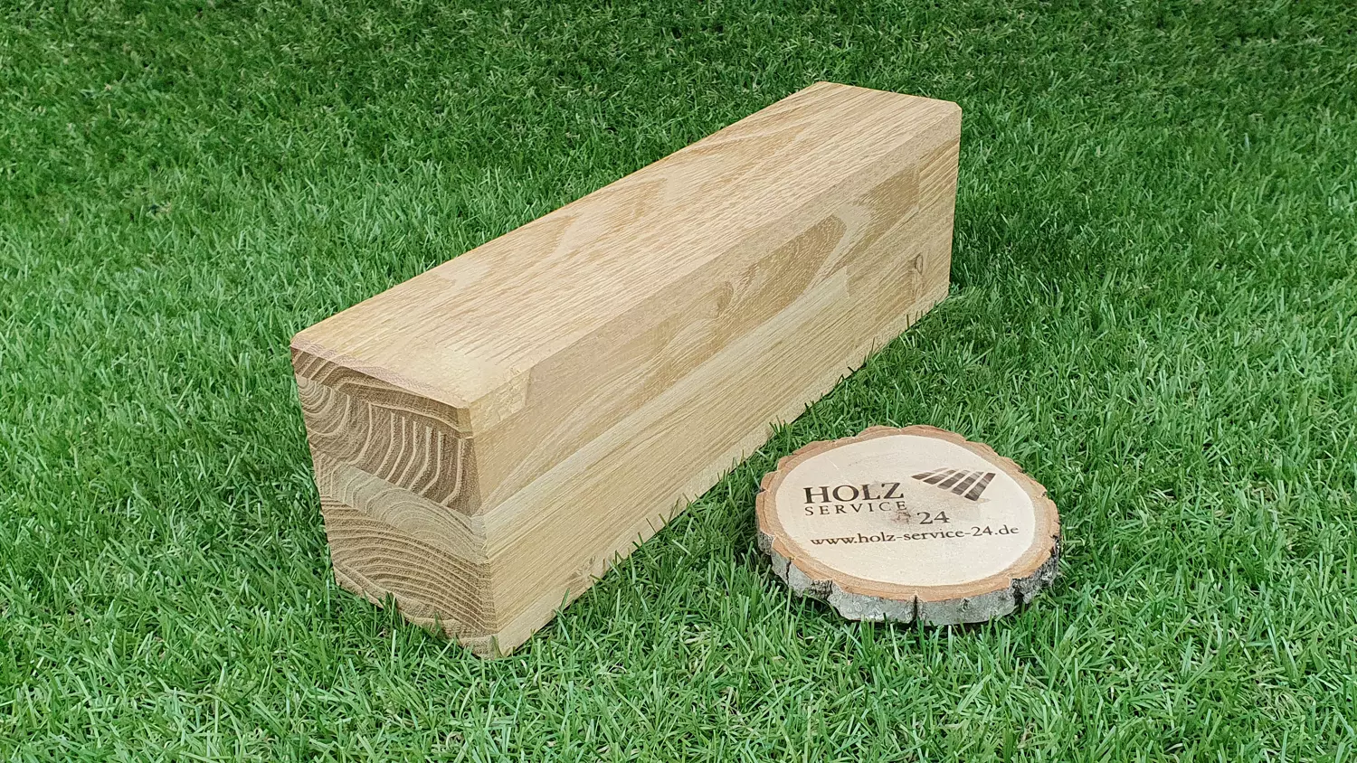 Konstruktionsholz Robinie, 70x90mm, Länge 2,00m, schichtverleimt, gezinkt, gehobelt, gefast
