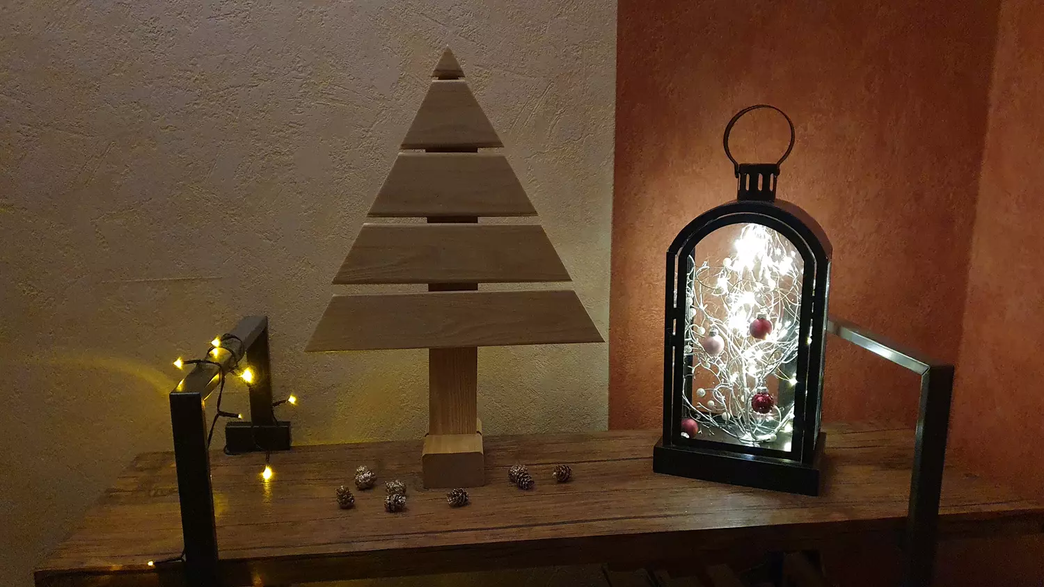 Weihnachtsbaum aus Holz, Größe S, Höhe 43cm