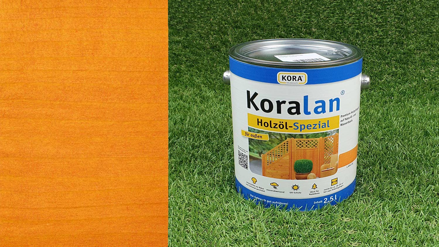 NEU Koralan Holzöl-Spezial Lärche 2,5l - für Nadelholz (auf Naturöl- und Wasserbasis)